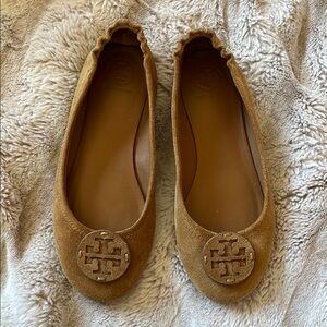 Tory Burch Women's Tan Ballet Flats